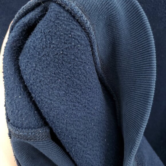 VTG Y2K Oversized Tommy Jeans Hilfiger Fleece Pullover Sweatshirt XL Blue/Gray - Picture 13 of 16